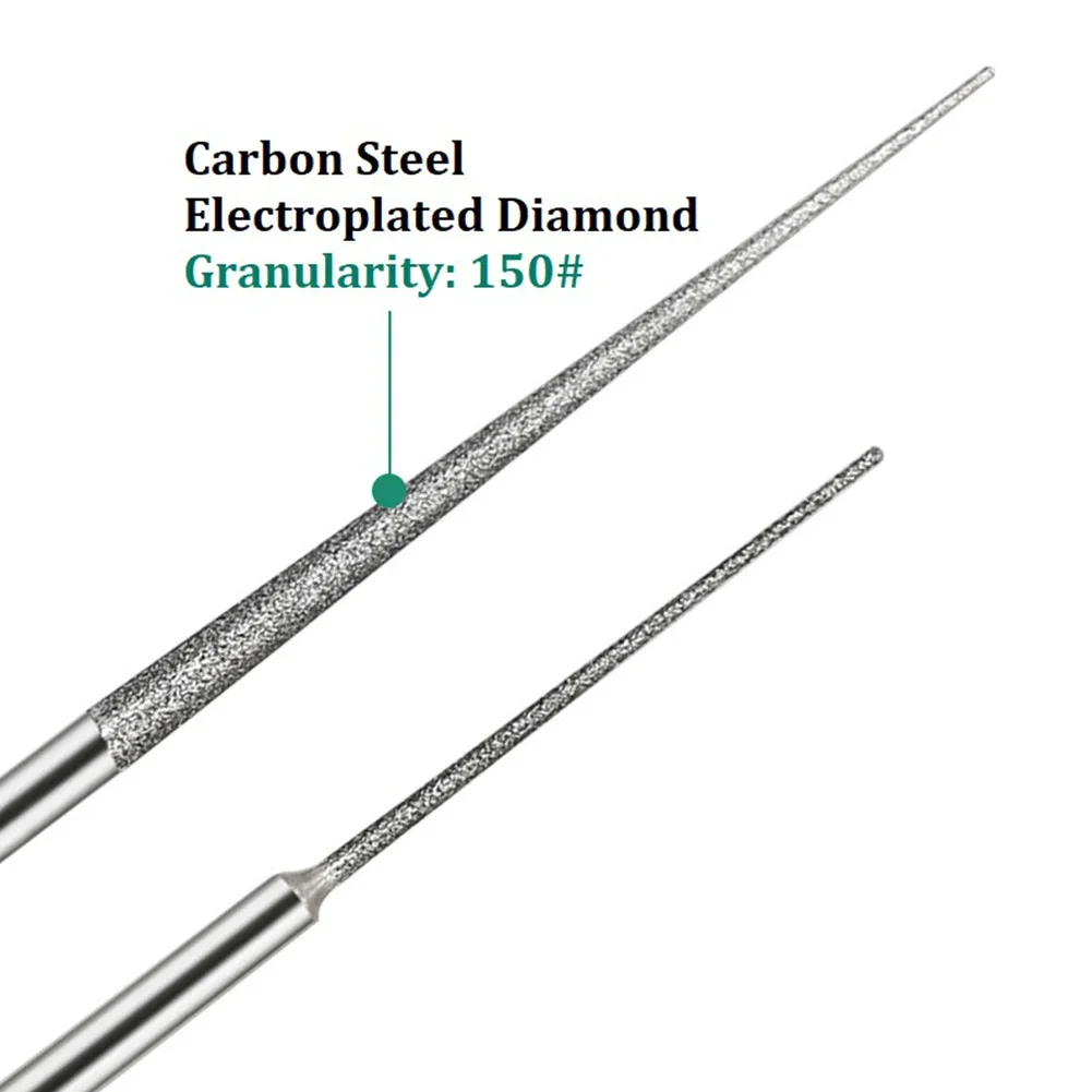 Mini perceuse Hank Carimplantée, Tiges de Meulage, Diamant, Proposition de Gravure pour Verre D.lique, Outil de Gravure Variable, Nouveaux Outils Focaux, 3mm