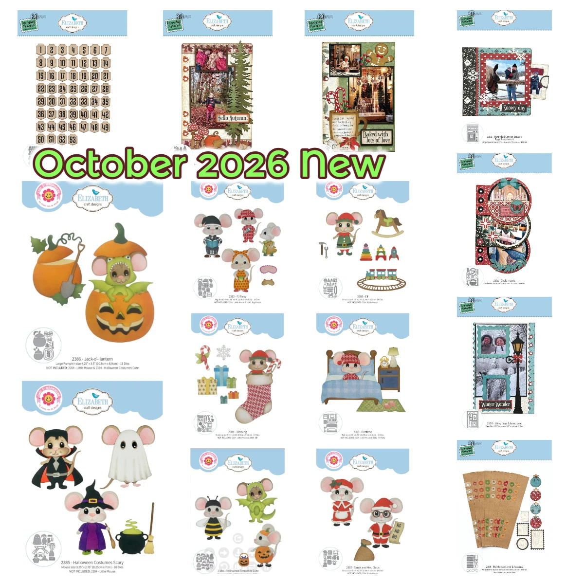 October 2026 New the ‘comfy Cozy’ Collect Metal Cutting Dies for DIY Scrapbooking Decorative Embossing Greeting Cards Decoration
