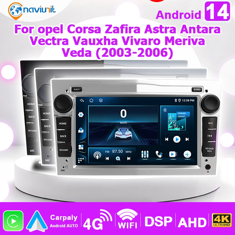 Brezžični CarPlay avtoradio za Opel Astra, Vectra, Corsa