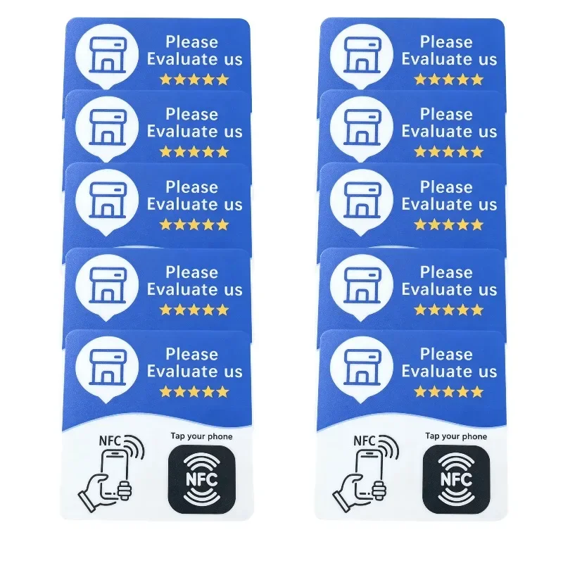 NFC 215 Programmable QR Code Review Card Workstation NFC supports writing Google review cards and can be easily pasted.
