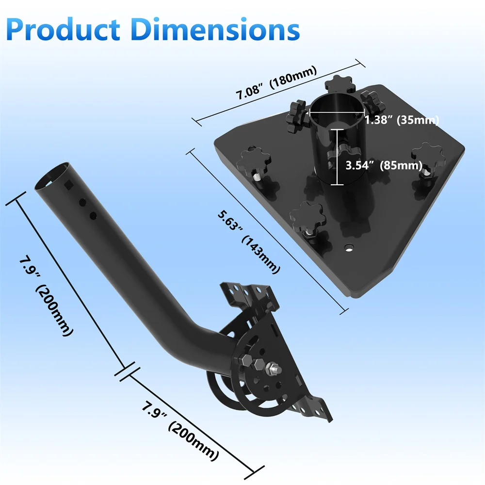 For Starlink Gen 3 Standard Wall Mounting,Starlink V3 Wall&Roof Installation Metal Kits, Compatible with Starlink Gen V3 dish