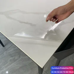TPH Furniture Film Adhesive Table Protective Film Glossy Clear Protection Anti-scratch Heat Resistant Desktop Stickers For Home