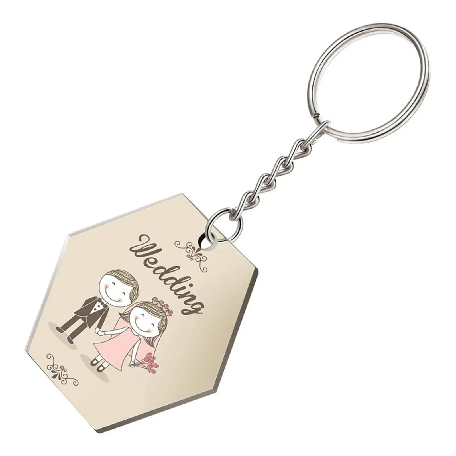 24-sets Key Chains Set Transparent Acrylic Discs Key Chains Rings Pendants for DIY Key Chains Projects And Crafts