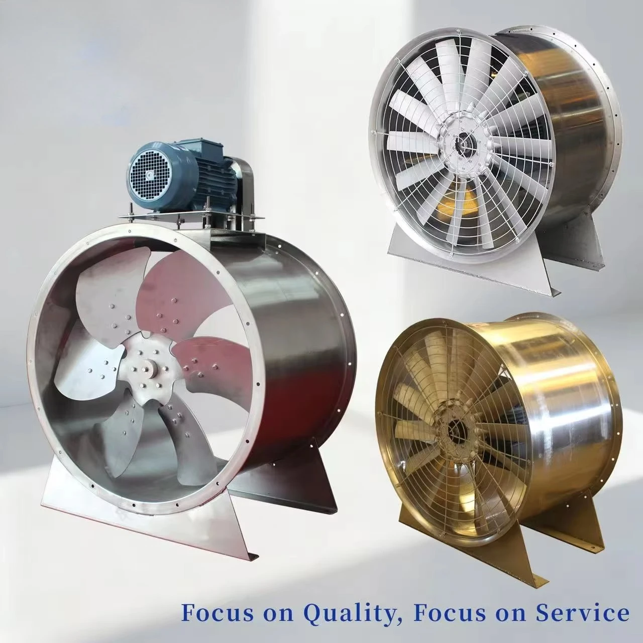 Commercial axial fans with silent, efficient ventilation for buildings and HVAC systems