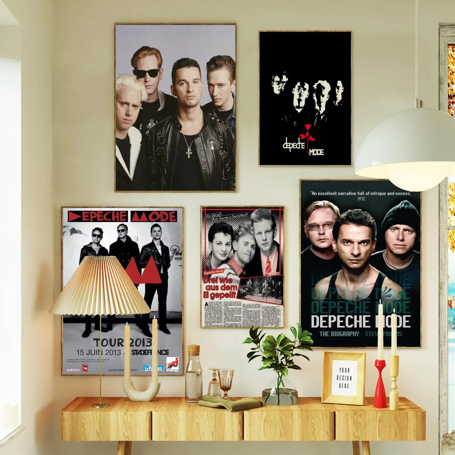 Depeche Mode Band Poster Prints Wall Art Canvas Painting Poster For Modern Family Living Room Home Decor