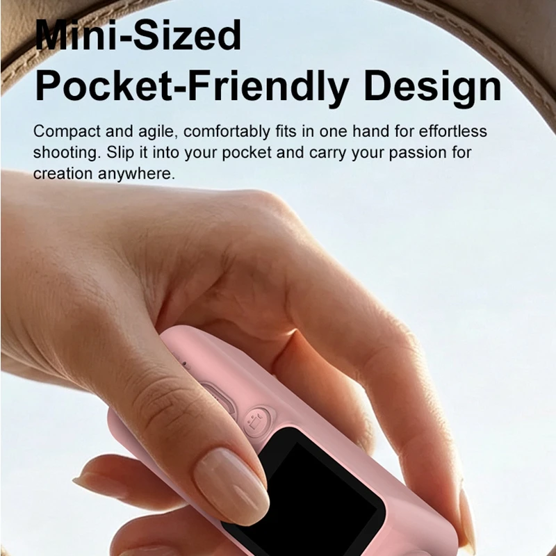New 4K HD Sports Handheld Camera Rotatable Lens Portable Small Vlog Recorder Outdoor Cycling Video Recording Cheap Wholesale