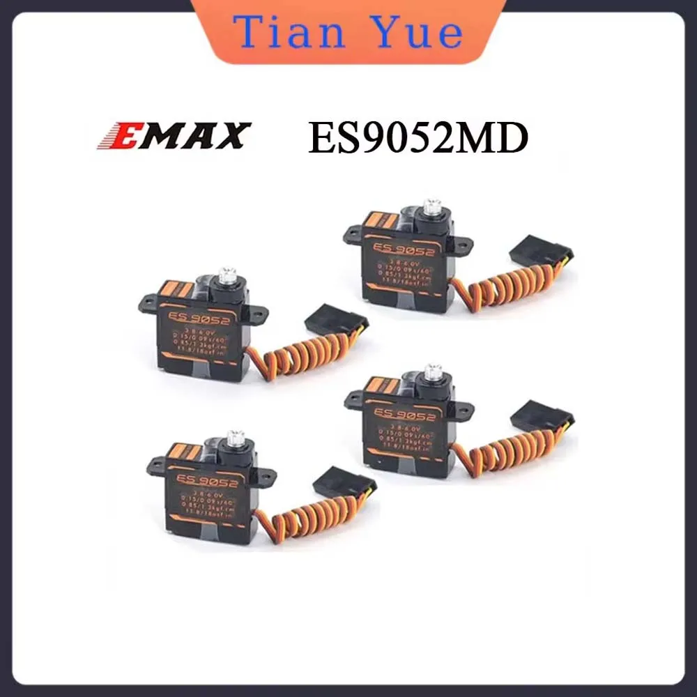 

EMAX ES9052MD Цифровой металлический сервопривод 5,5 г с шестернями Надежные детали для RC FPV Самолет Дрон