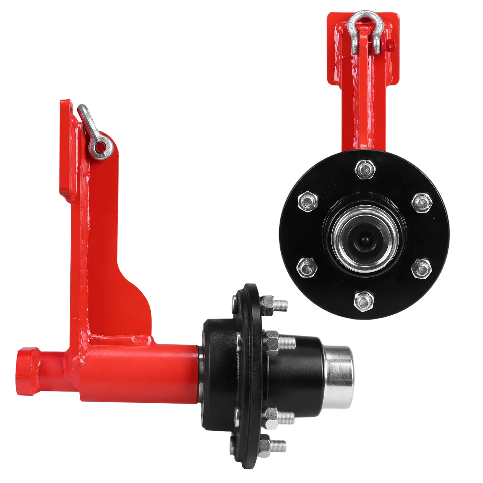 

2 Set of Shipping Container Hub and Spindle Kit with Ratchet Tie 22000LBS Capacity for Move 20ft-40ft Containers
