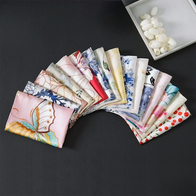 35*35 см мужские деловые костюмы 100% шелковые нагрудные платки для свадьбы, носовые платки с цветочным принтом, мужское карманное полотенце, Рождественский подарок