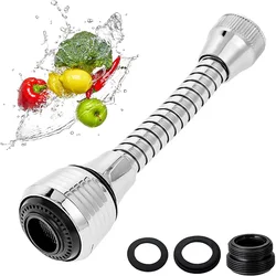 360° Swivel Mode Saving Water Bubbler Nozzle High Pressure Faucet Filter Faucet Adapter Extender Foam Kitchen Faucet Aerators