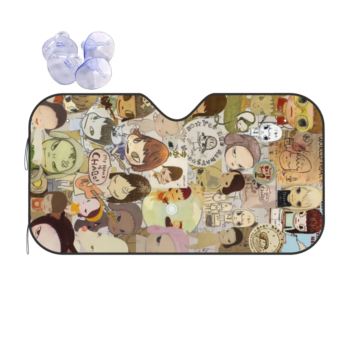 

Yoshitomo Nara солнцезащитный козырек лобовое стекло автомобиля переднее лобовое стекло окно солнцезащитный козырек аксессуары чехлы