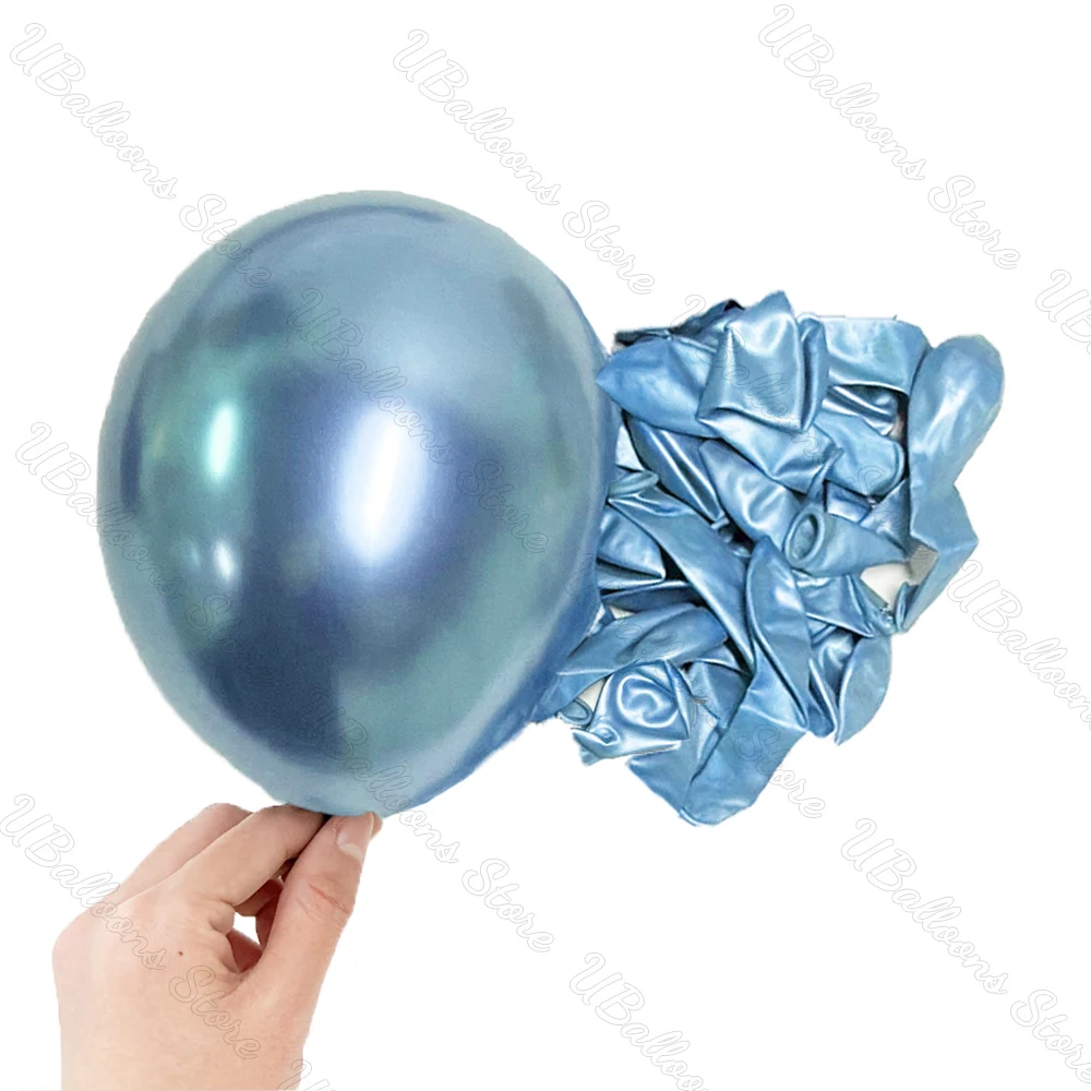 10/20/30 Stück blaue Geburtstagsballons 5/10/12/18 Zoll Metall blau Marineblau Babyblau Latexballon für Babyparty Geburtstag Hochzeitsdekoration
