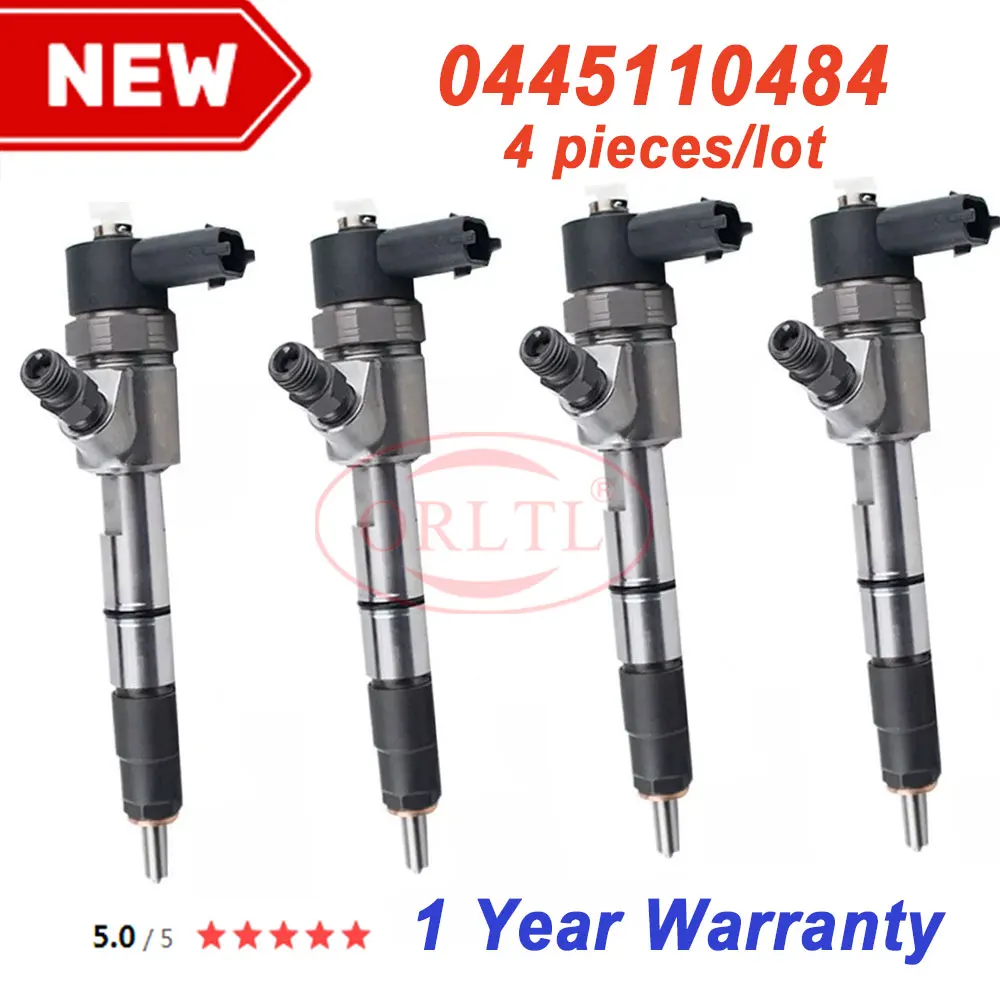 4PCS Genuine and New Common Rail Injection Nozzle C00069125 SAIC MAXUS Chase V80 G10 T60 D90 Fuel Injector 0445110483 0445110484