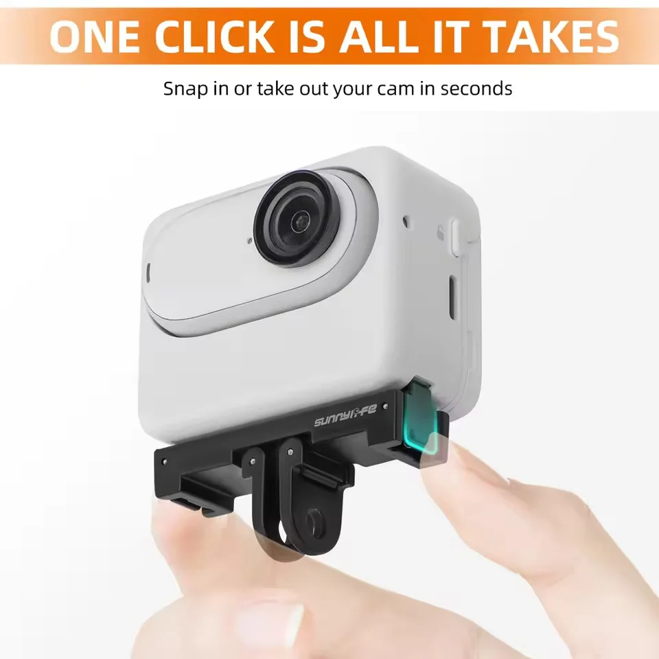 Магнитное крепление-адаптер Sunnylife для Insta360 GO 3 /3S, складное быстросъемное основание, аксессуары для крепления камеры на штатив