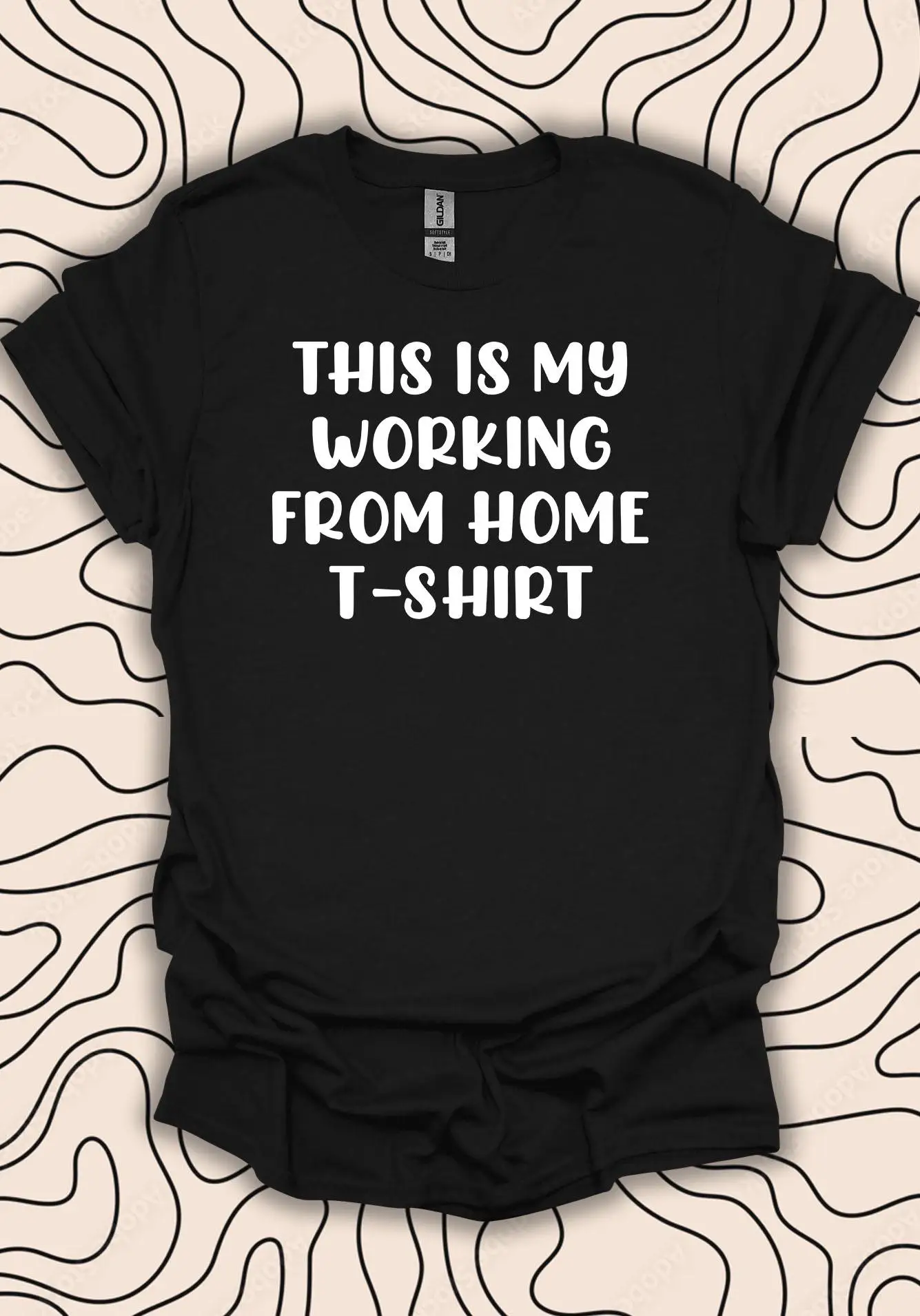 Summer Casual Fashionable Home Office T-shirt - Casual Workwear Style - Funny Remote Gift Shirt Suitable for Both Men and Women