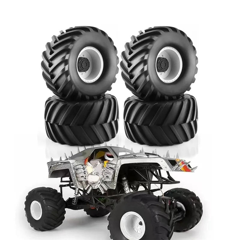 1/10 Super Wheels Tires 133X73mm Truck Tires For 1:10 RC Monster Truck Mk2 Axial Kyosho Tamiya Hpi Trax Spare Accessories A