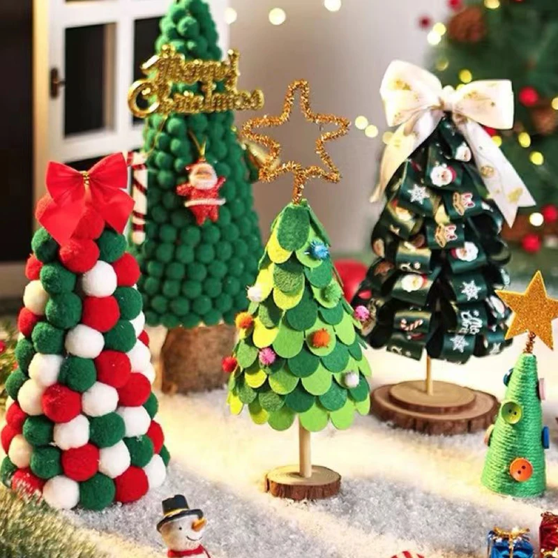 مختلط رقيق مرونة عالية لينة الكريات عيد الميلاد اللون سلسلة Diy بها بنفسك مخيط يدويا الحرفية لعب الأطفال عيد الميلاد الديكور المواد