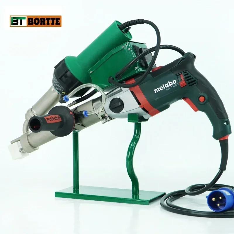 Saldatrice per tubi PP HDPE LDPE con doppio sistema di riscaldamento da 1600 W per estrusione manuale