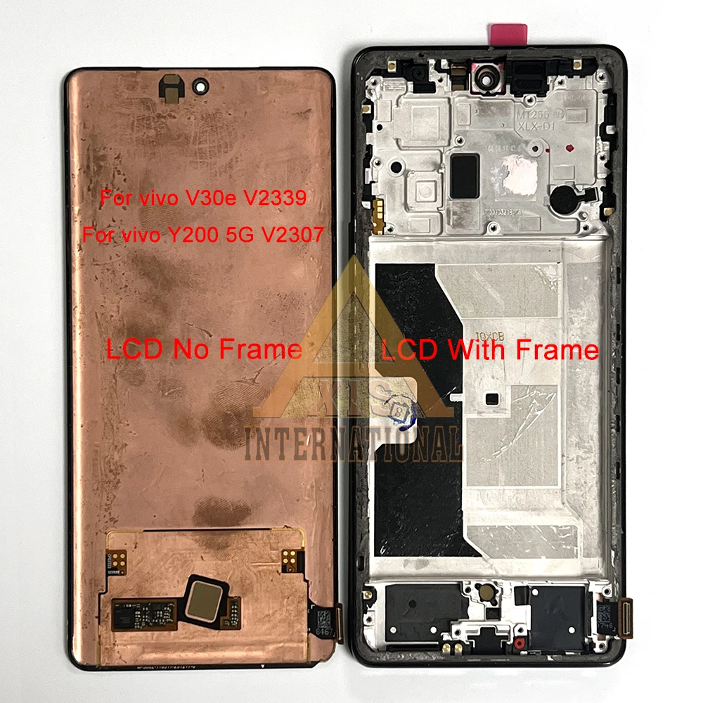 Oryginalny ekran AMOLED do Vivo V29 5G V2250 LCD V30 V2318 V30E V2339 V30 Pro V2319 V30 SE do Vivo V29 Pro V2251 V29e Frame