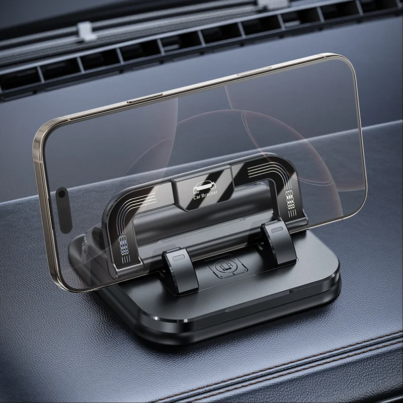 

360° Rotatable Car Phone Holder with Number Plate Dashboard Mount Easy Install Vehicle Clip for Navigation Hands-Free Driving