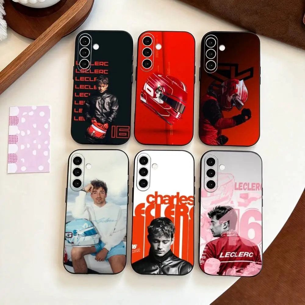 Racer Charles Leclerc-cc  Phone Case For Samsung Galaxy A73,A72,A71,A70,A53,A52,A51,Soft Silicone Black Cover