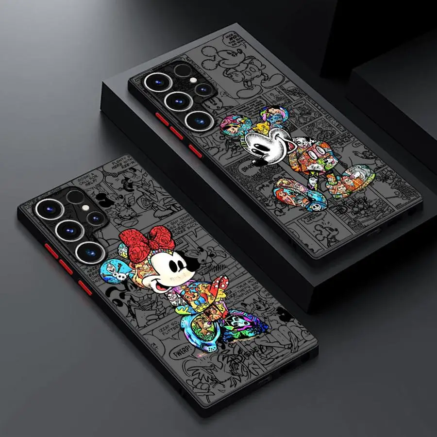 Case for Samsung Galaxy S26 S21 S20 Note 20 Ultra 10+ S23 FE S24 Plus S25 S22 Phone Cover Disney Mickey Mouse
