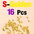 16 piezas doradas S