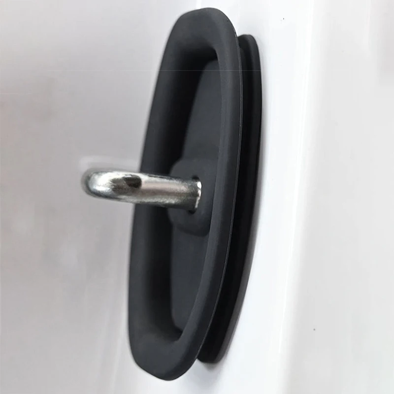 1pc Universal Car Door Mute Damping Cushion Silicone Door Lock Buckle Car Door Anti-collision Protective Cover