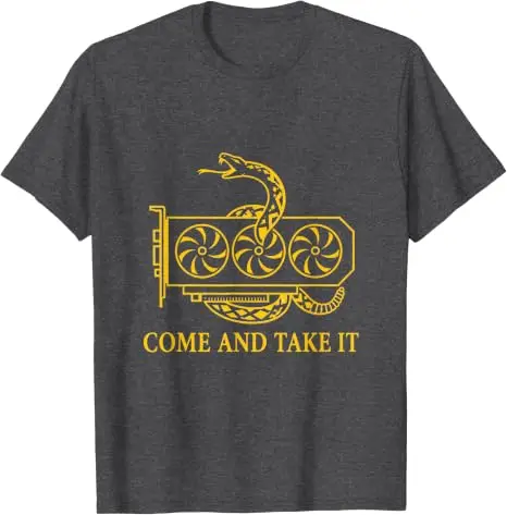 Come and Take It Gpu Ai Humor Lustiges Schlangen-T-Shirt Y2k Herrenmode Sarkastisches Spruch-T-Shirt Personalisierte Streetwear-Kleidung Neuheit – Detail 7