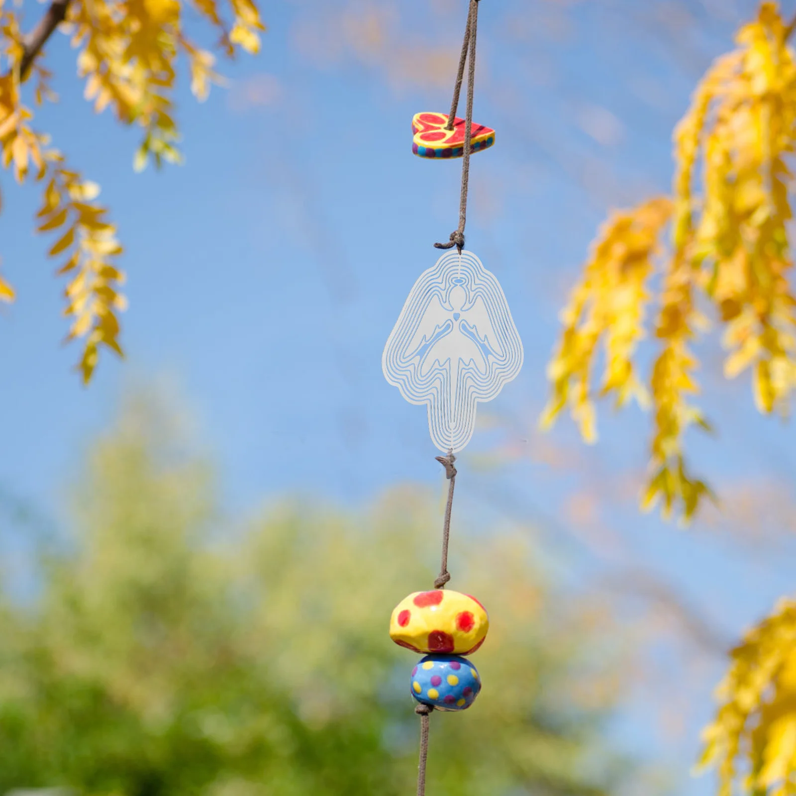 

2Pcs Decorative Stainless Steel Wind Chime Hanging Wind Spinner Patio Garden Outdoor Yard Home Decor Garden Art Outdoor