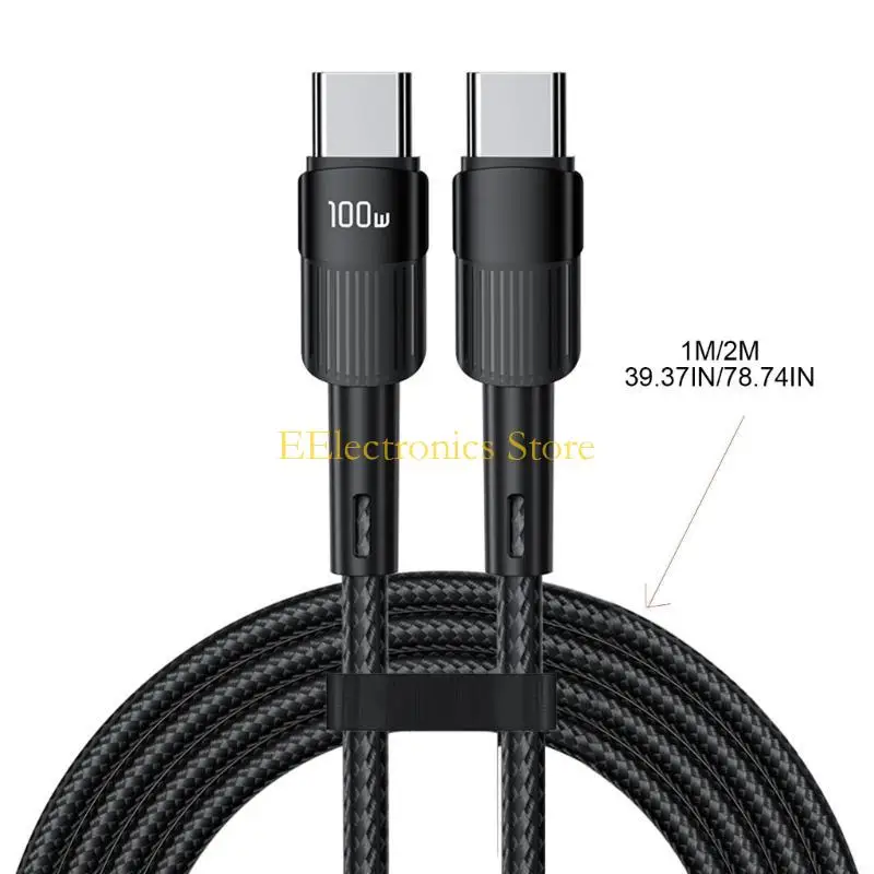 B03C 100W USB C إلى USB Type C Cable USBC PD FASTRAGER CORD CALL USB C Type-C