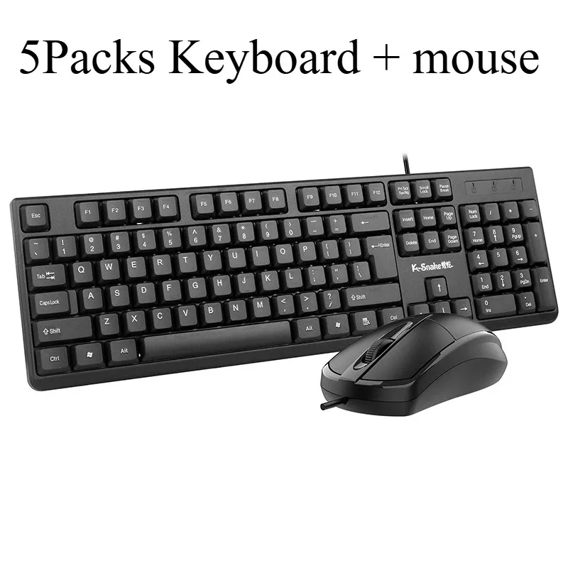 Wholesale Keyboard and Mouse Set – Comfortable and Reliable USB Wired Combo for Office Typing & Everyday Work