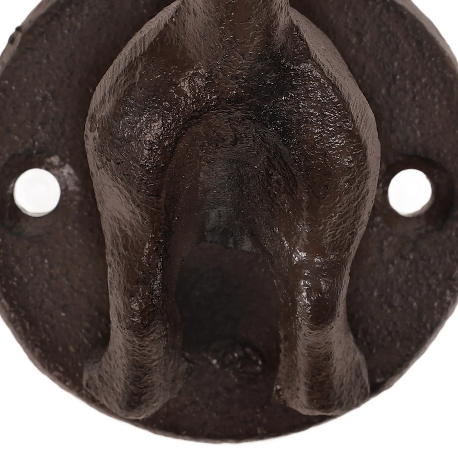 Doggy Butt Cast Iron Wall Coat Hook Vintage Decorative Hook for Hats Bags Keys Creative Wall Mounted Storage Rustic European view 2