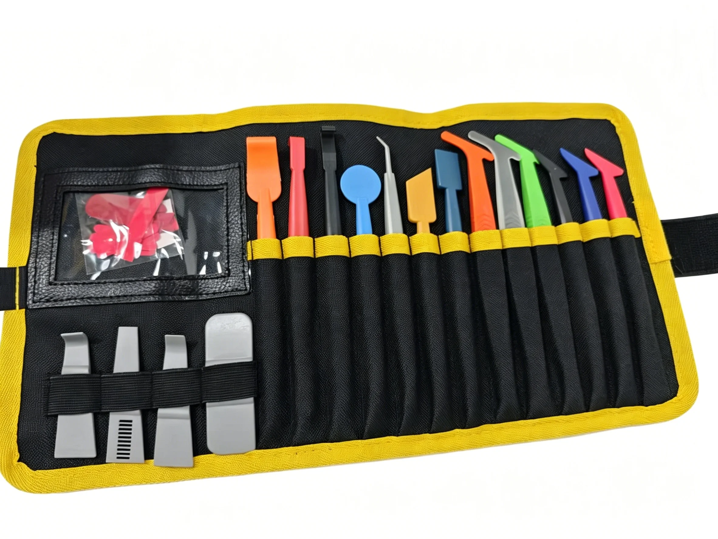 18pcs-tools-set-car-vinyl-wrapping-waist-tool-bag-rubber-base-wear-resistant-oxford-cloth-car-film-tools-window-tint-squ