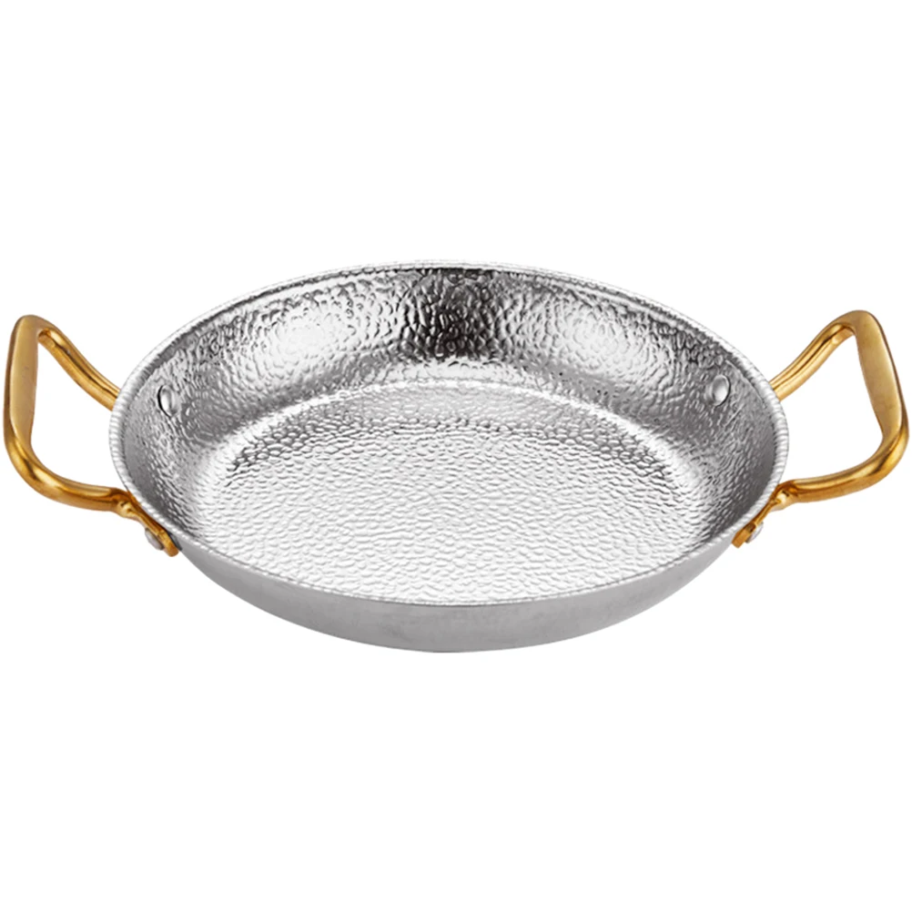 

Stainless Steel Sukiyaki Plate Premium Food Serving Tray Restaurant Home Use Metal Griddle Multifunctional Elegant