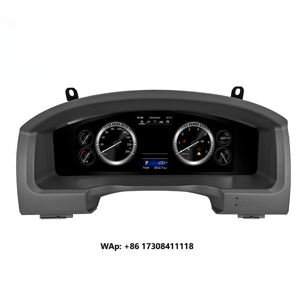 

12.3 Inch Digital Dashboard Cluster Display Auto Instrument Panel Virtual Tacho Cockpit for 2016-2022