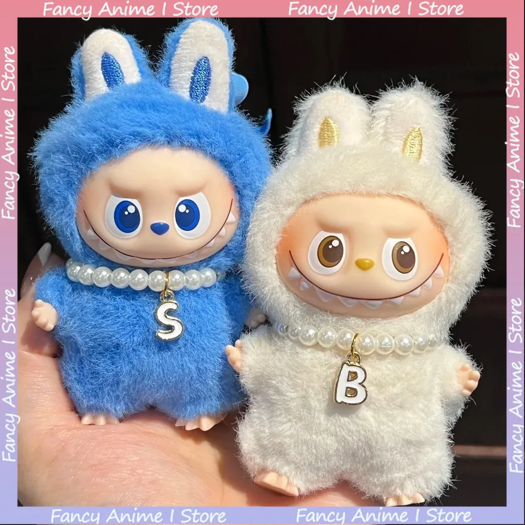For Mini 4.0 Labubu Pendant Accessories Letter Pearl Necklace for Love Series Doll Clothes Accessories