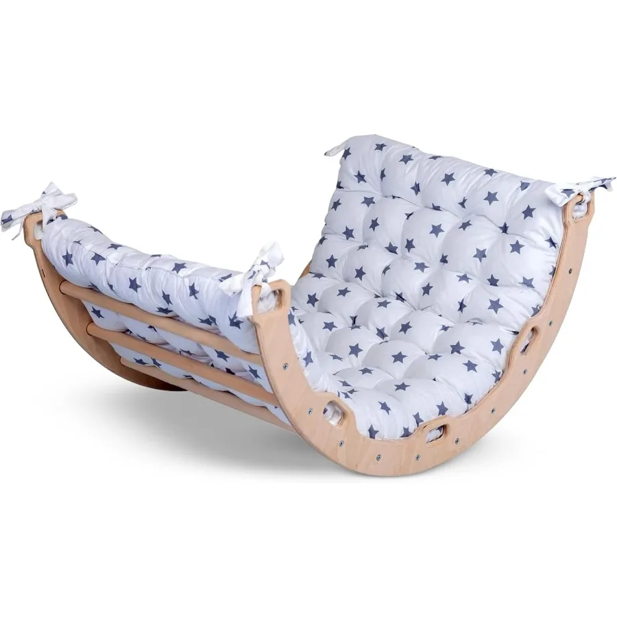 

Climbing ARCH Montessori Rocker ARCH Wooden Climbing Rocker Arch with Cosy Pillow Wooden Climbing Arch with Cushion Indoor play