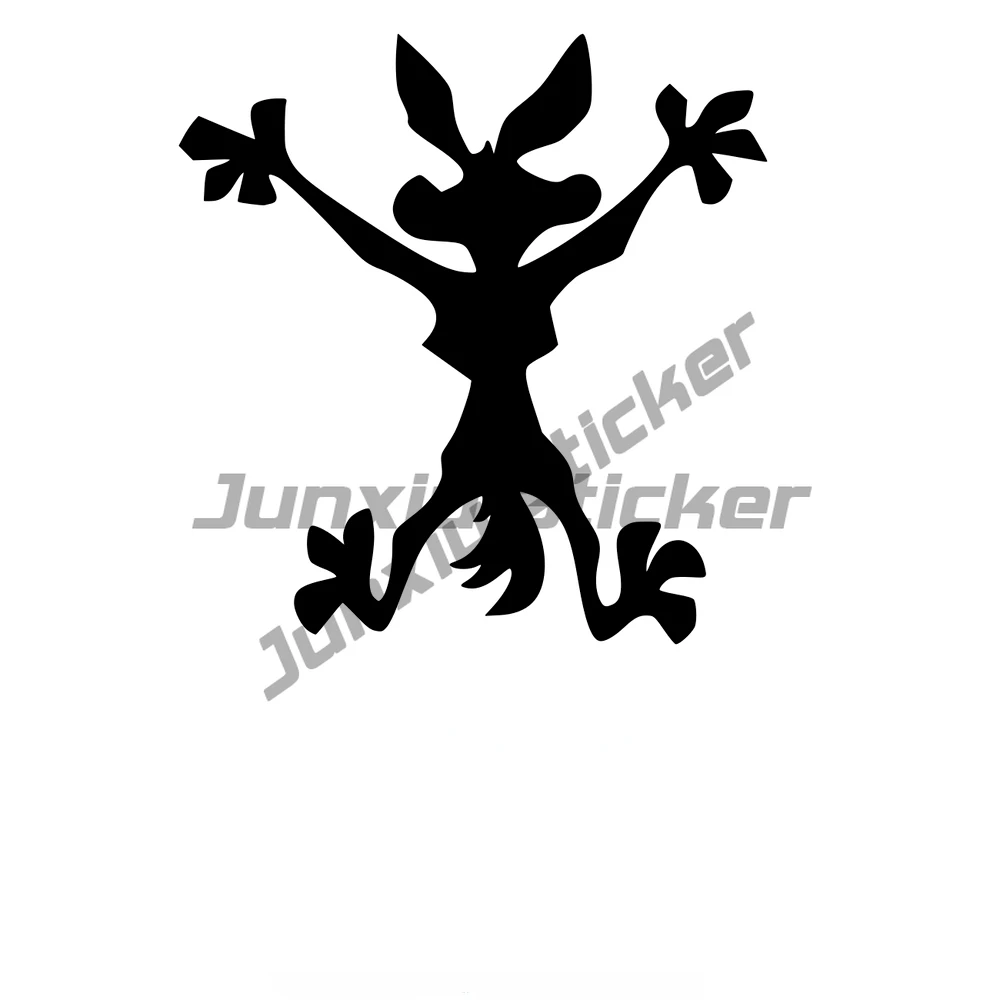 Wile E. Coyote and The Road Runner sticker wall car Bumper Window motorcycle off-road Table helmet Camper decal Customizable