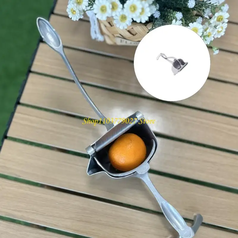 C4DF Manual Hand Press Juicer for Citrus Fruit Lemon Oranges Lime Juice Extractor for Pomegranate Ergonomic Handle Tool