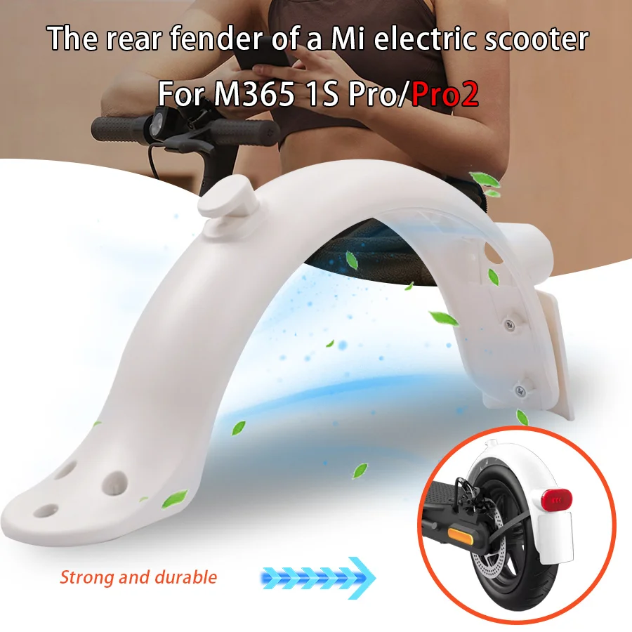 Upgraded Rear Fender For Xiaomi M365 Pro M187 Pro 2 1S Mi3 Electric Scooter Black White Rear Wheel Mudguard Replace Accessories