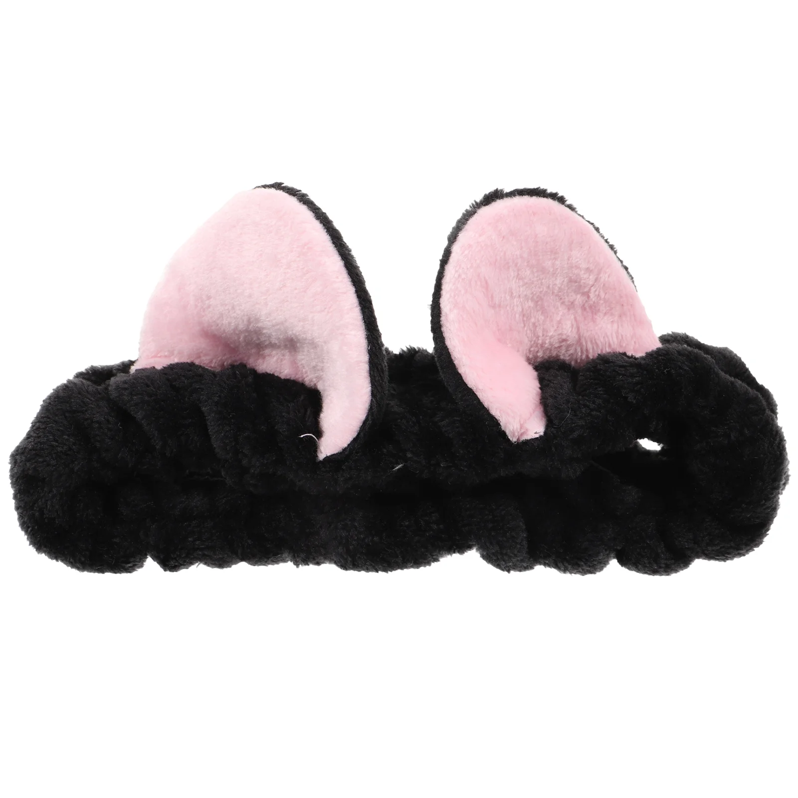 

Plush Headband Cat Ears Face Washing Hairband Accessories Cute Headbands for Women Black