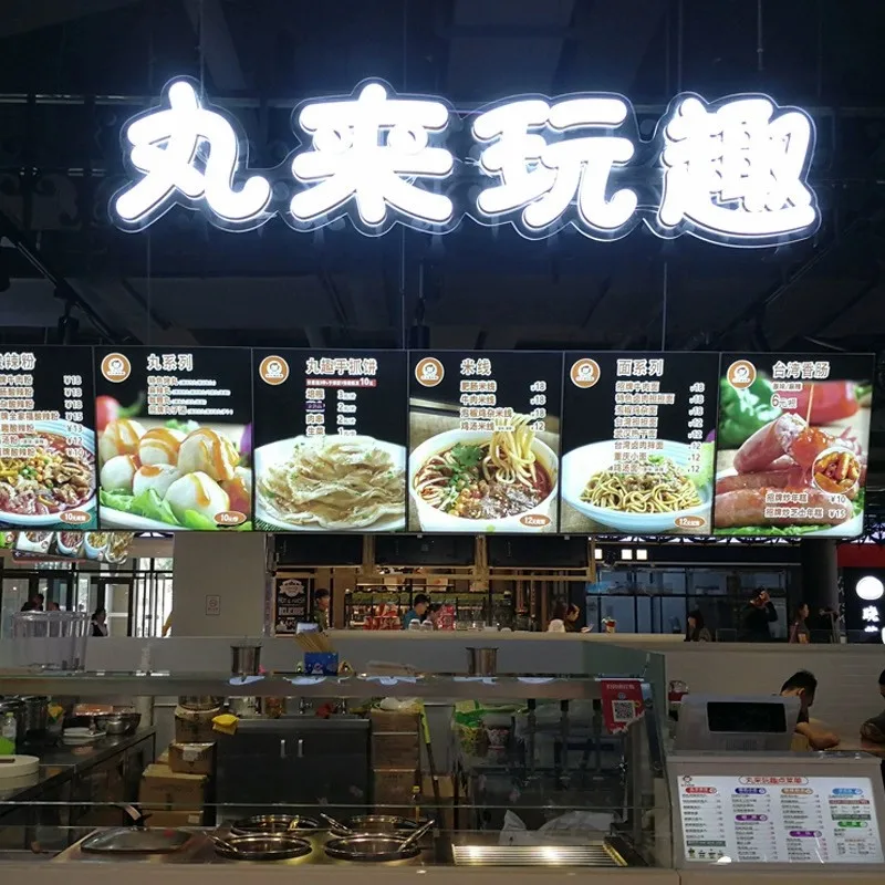 LED Slim Snap Frame Light Box Illuminated Poster Display Backlit Menu Board For Restaurant Cafe Shops Wall Mounted Billboard