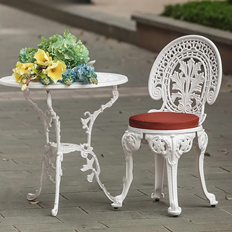 Hot Selling Garden Cast Aluminium Patio Furniture Balcony Table and Chairs Set