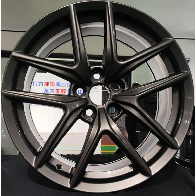 Durable Cast Black Five‑Spoke Deep Dish Concave Alloy Rims 8.5/9.5 Inch 40mm ET Multi‑PCD Spec Suitable For Passenger Cars Vehic