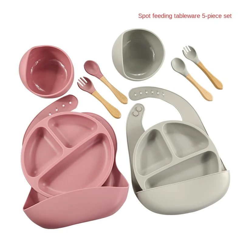 

Baby Complementary Food Tableware Dining Tableware Household Children's Tableware Set Baby Dining Tableware Set of Five Pieces