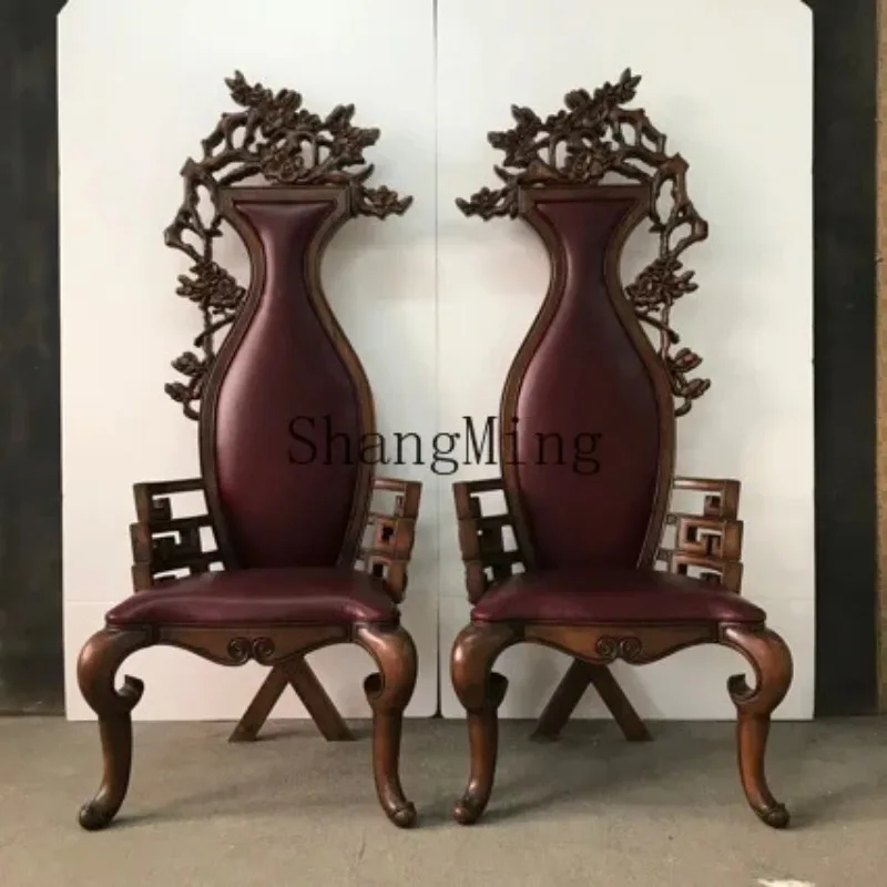 

CL light luxury high art high quality leather high chair
