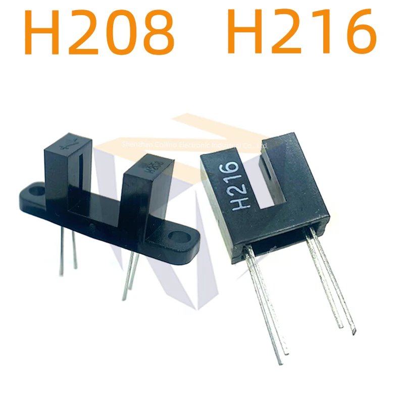 10pcs H208 H216 Transmissive Optical Sensor with Phototransistor Output Opto Interrupter