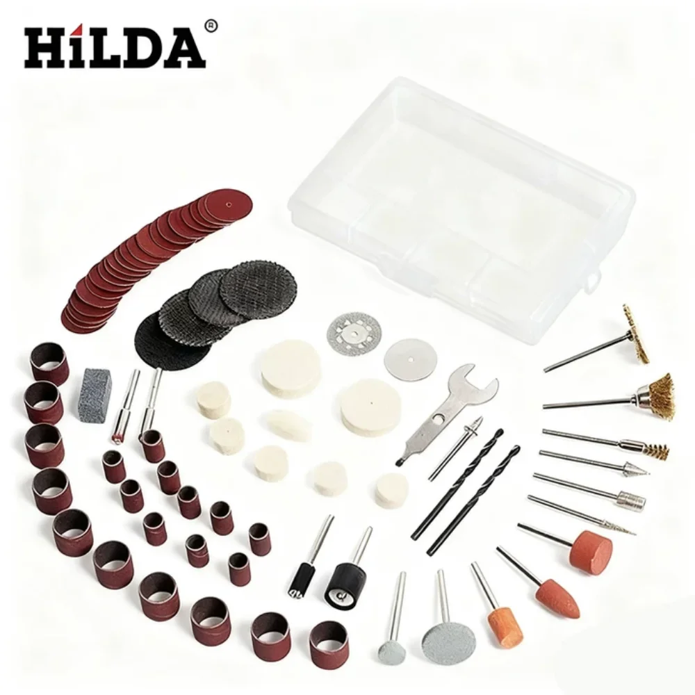 HILDA Rotary Tool Accessories for Easy Cutting Grinding Sanding Carving and Polishing Tool Combination For Hilda Dremel