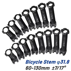 Ultralight Bike Stem 7 17 Degree MTB Road Bicycle Stem 31.8mm 60/70/80/90/100/110/120/130mm Mountain MTB Bicycle Power Parts